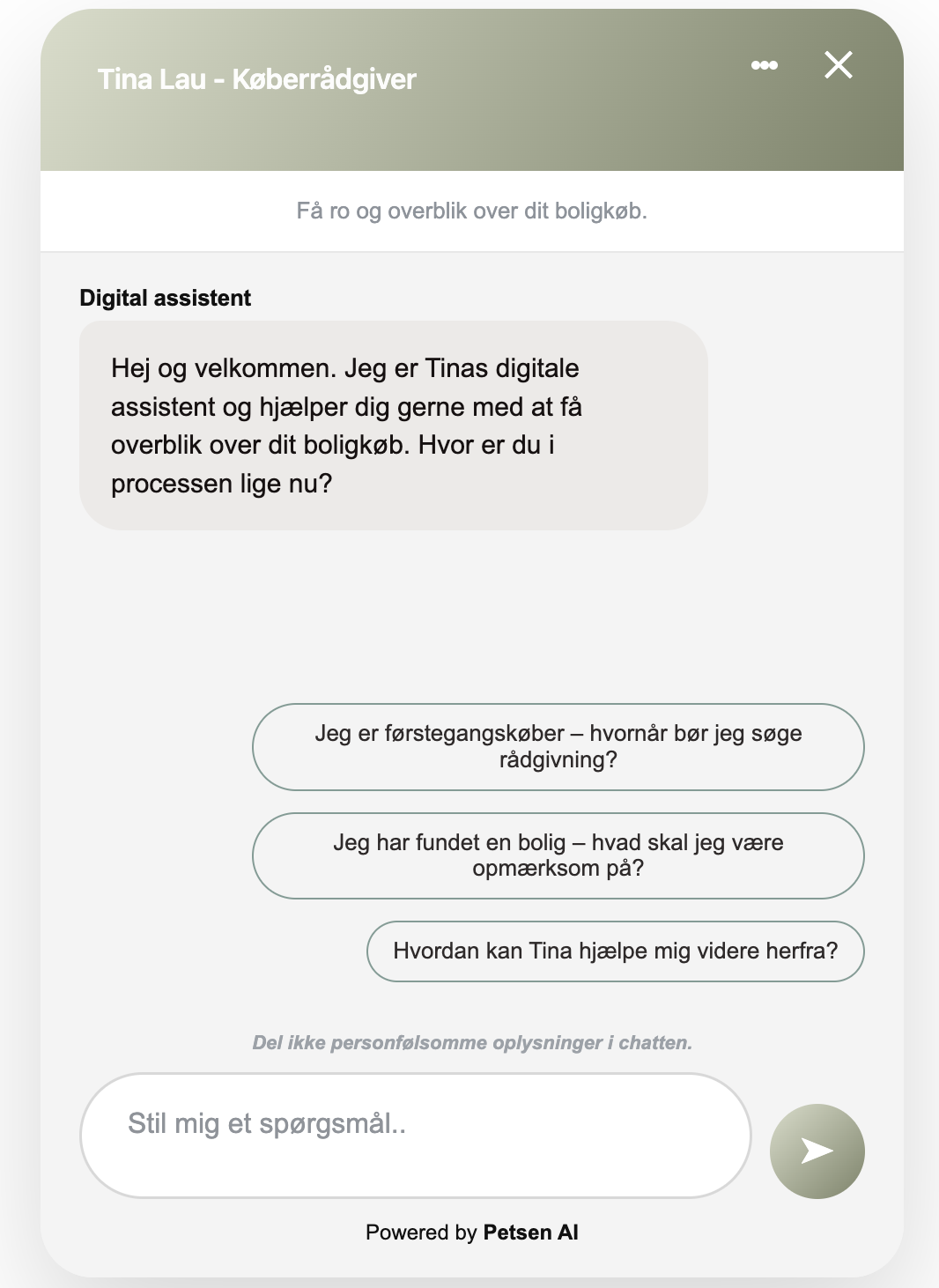 Tina Lau køberrådgiver chatbot